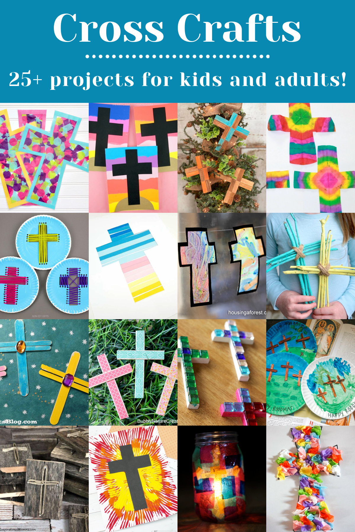 25+ Cross Crafts Easy for Kids and Adults!