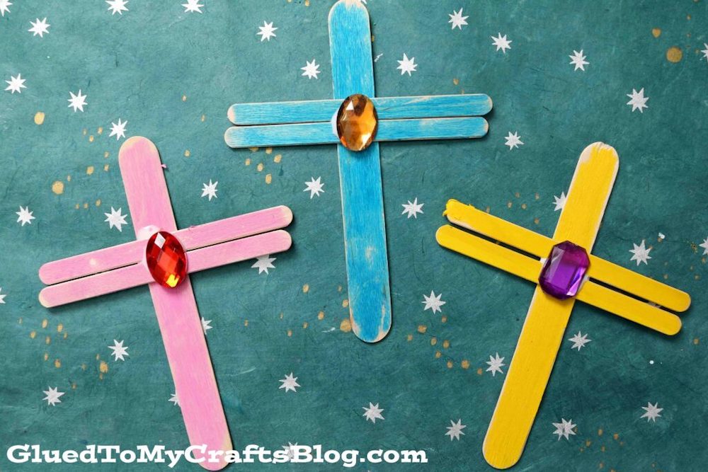 25-cross-crafts-easy-for-kids-and-adults-mod-podge-rocks