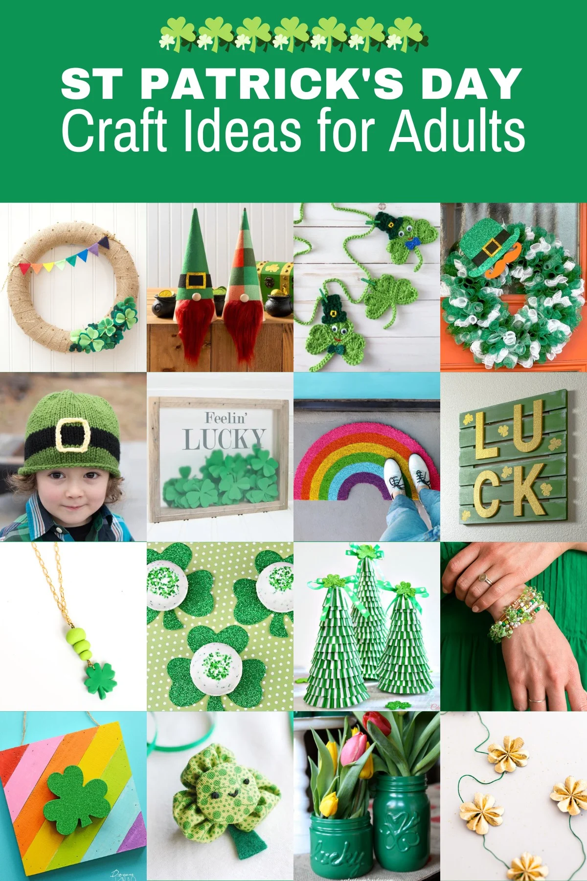 St Patrick's Day Crafts for Adults - Mod Podge Rocks