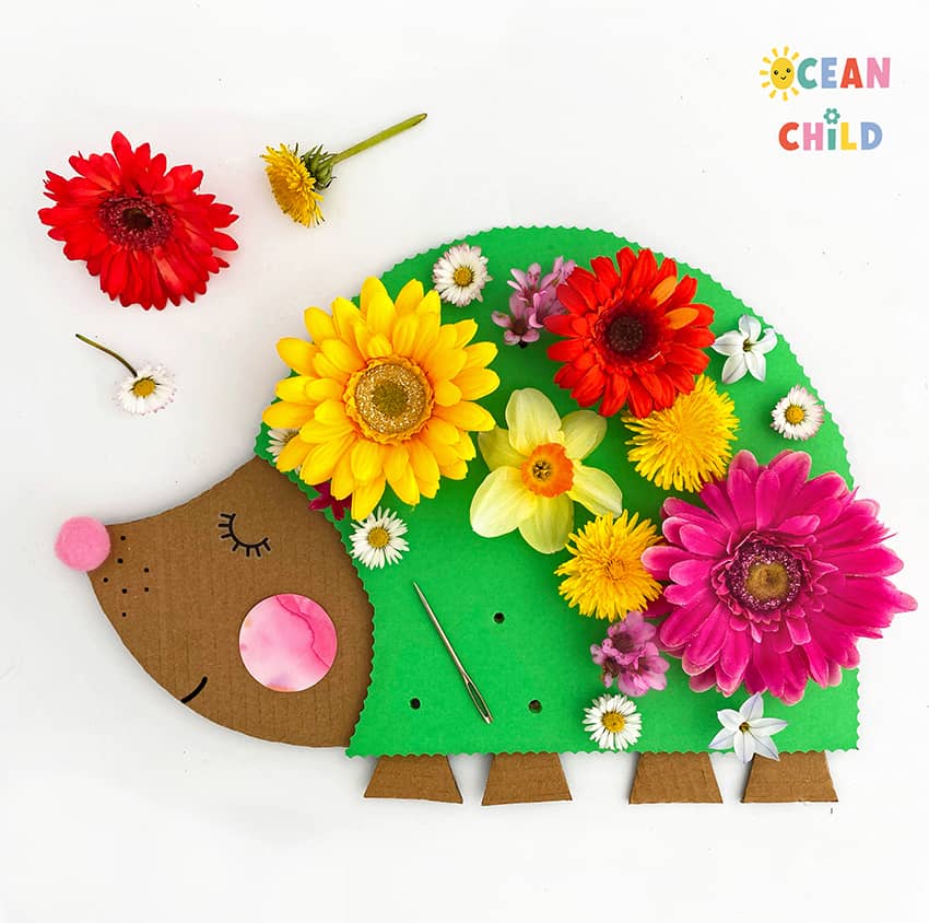 cute hedgehog craft for kids