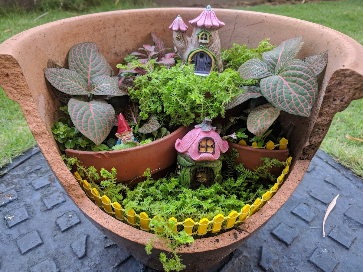 diy fairy gardens for kids and adults - mod podge rocks