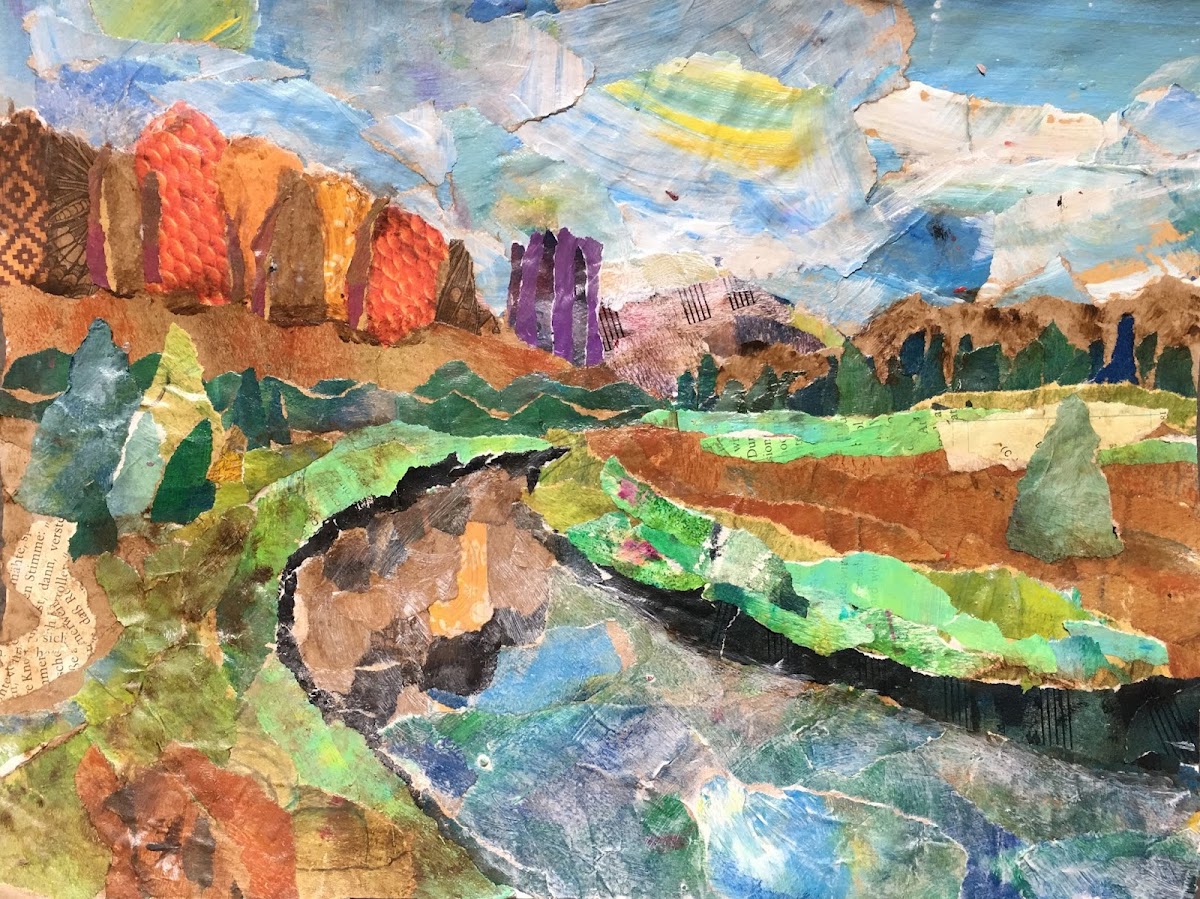 Creative Collage Art Ideas for Adults Mod Podge Rocks