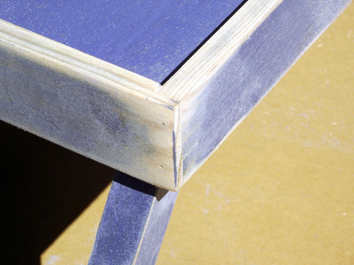 Sanded Corner Detail