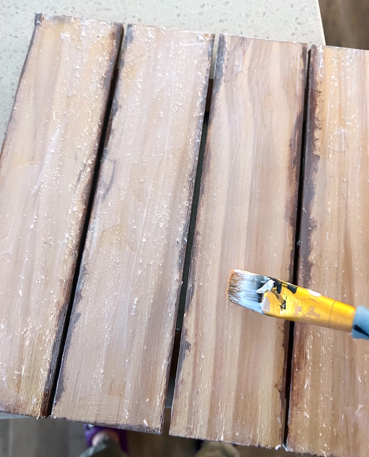 paint a second layer of Mod Podge