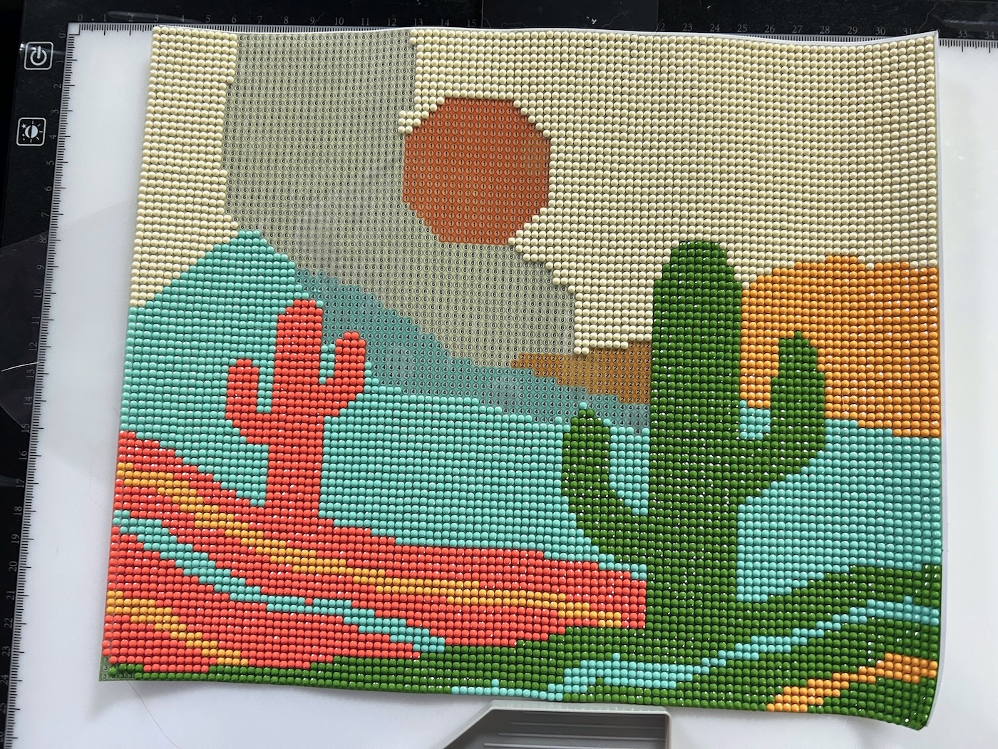 finishing a diamond painting