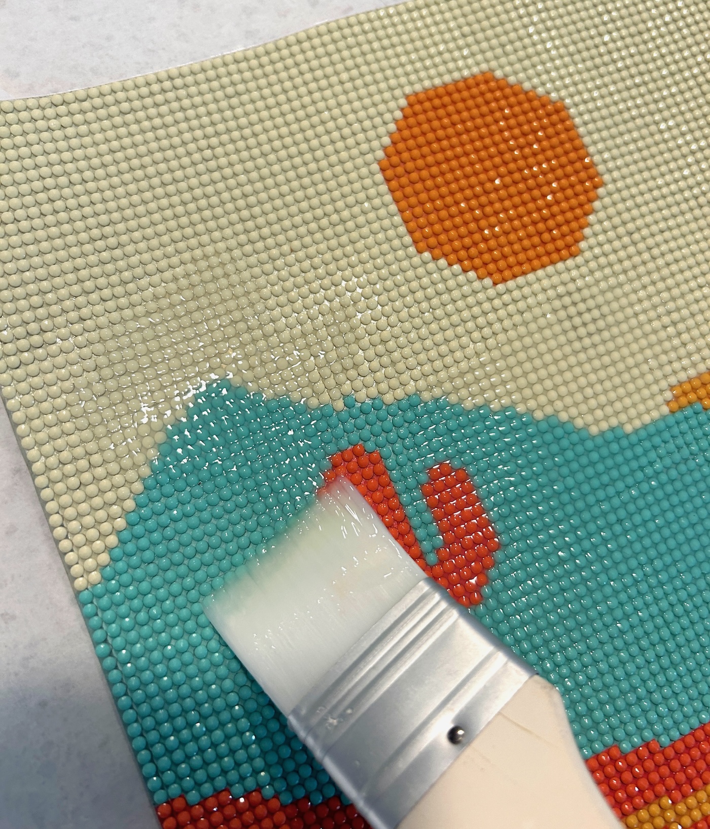 touching up diamond dots